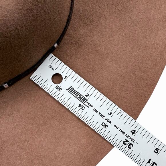 Nine West Womens Wool Trench Hat Felt Camel Brown Floppy Wide Brim Elegant - Picture 8 of 9